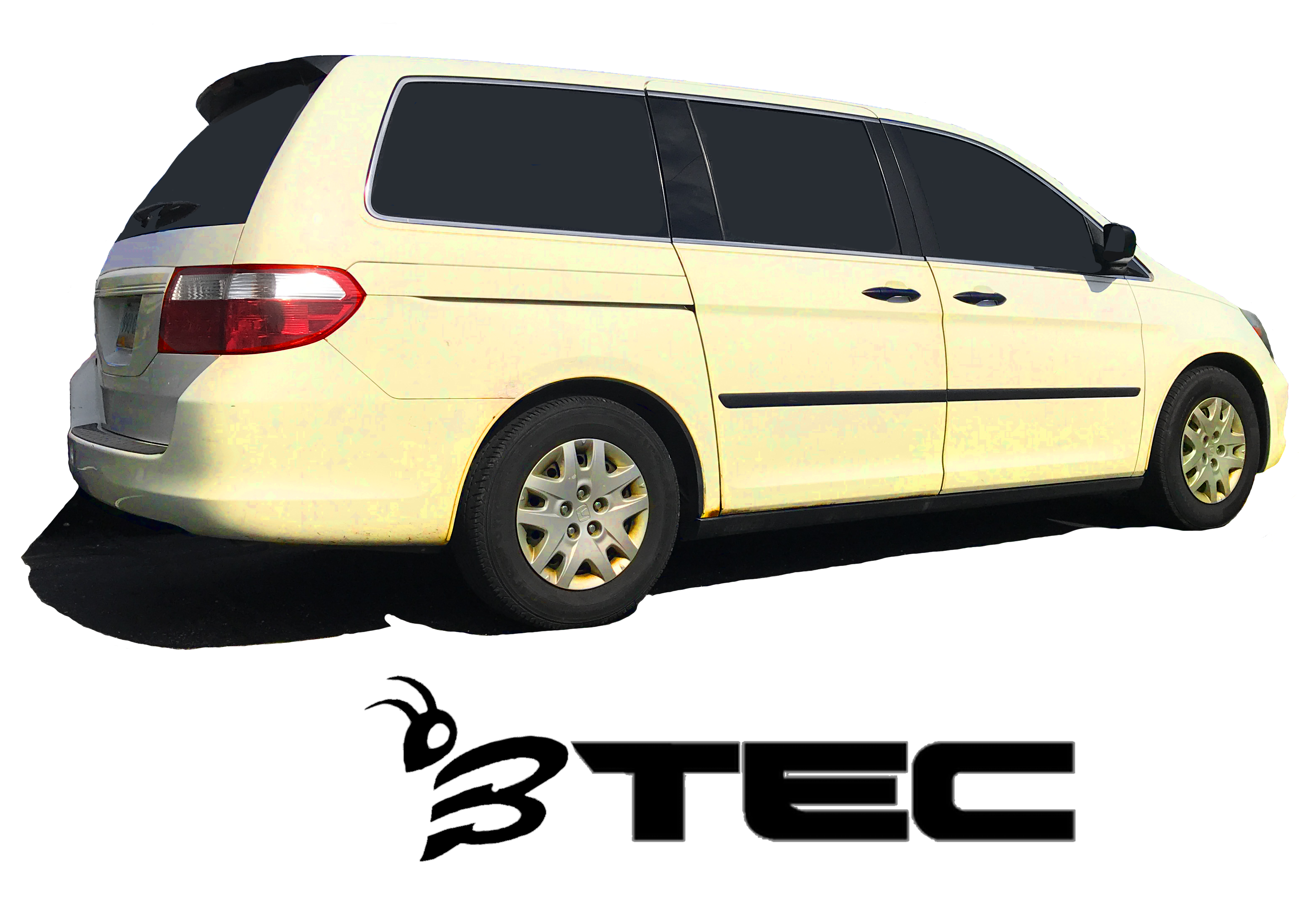 A White Honda Odyssey